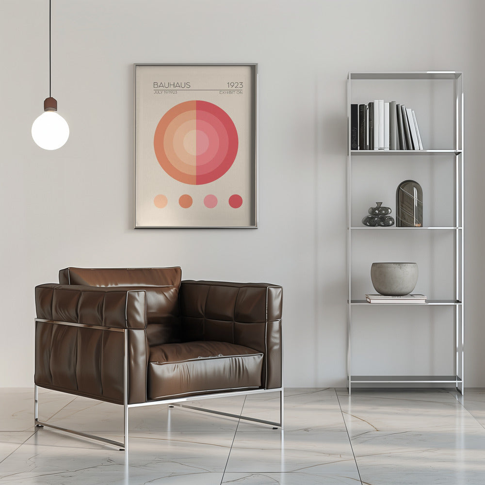 Bauhaus Pembe Daire Poster